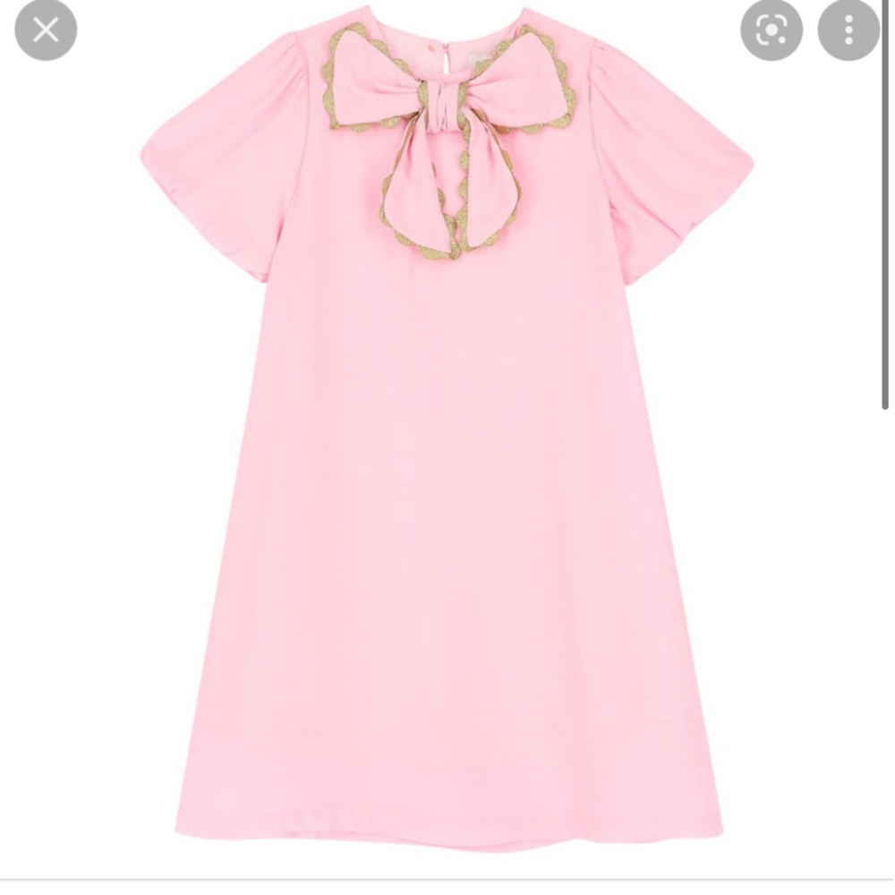 Angel’s Face pink gold bow dress